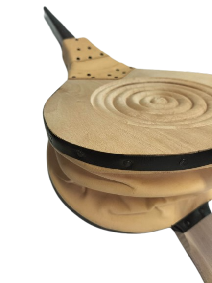 Soufflet bois naturel et cuir
