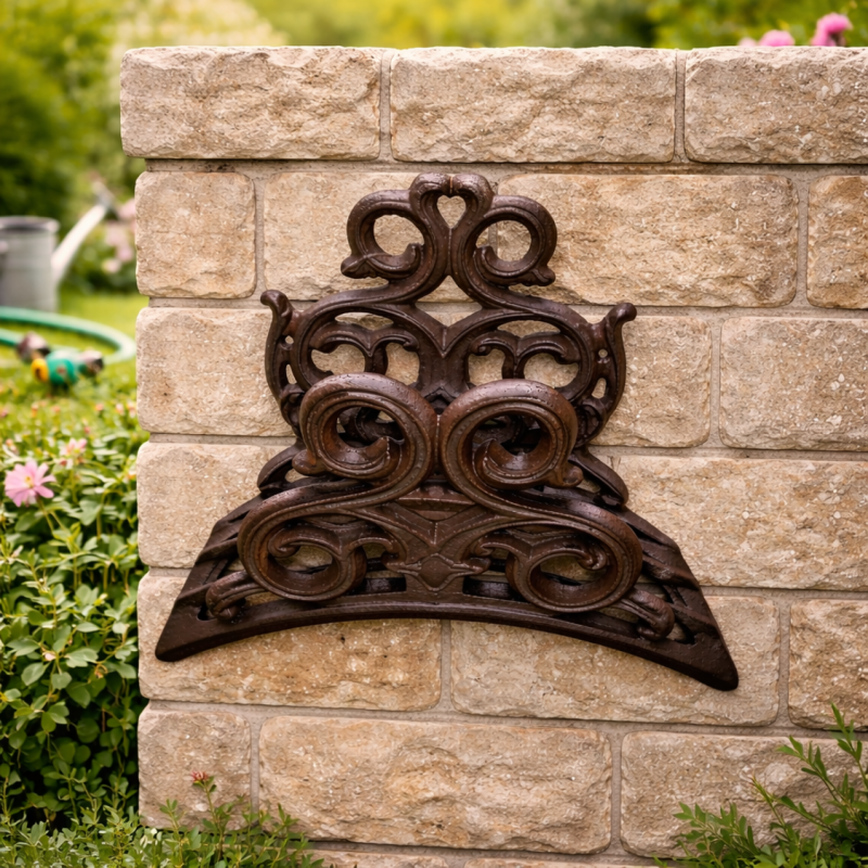 Support tuyau d'arrosage fonte