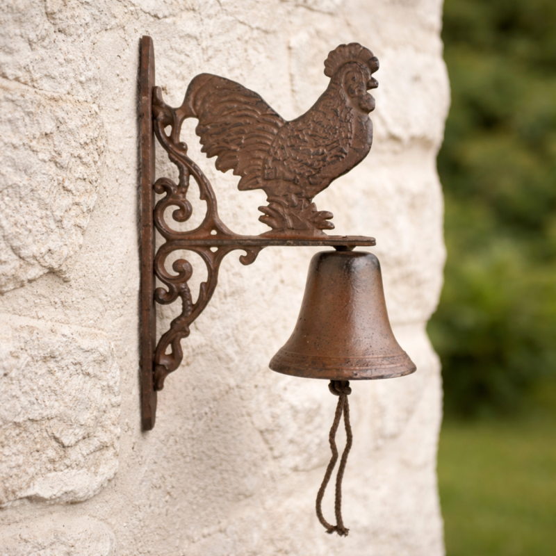 Cloche en fonte grand Coq