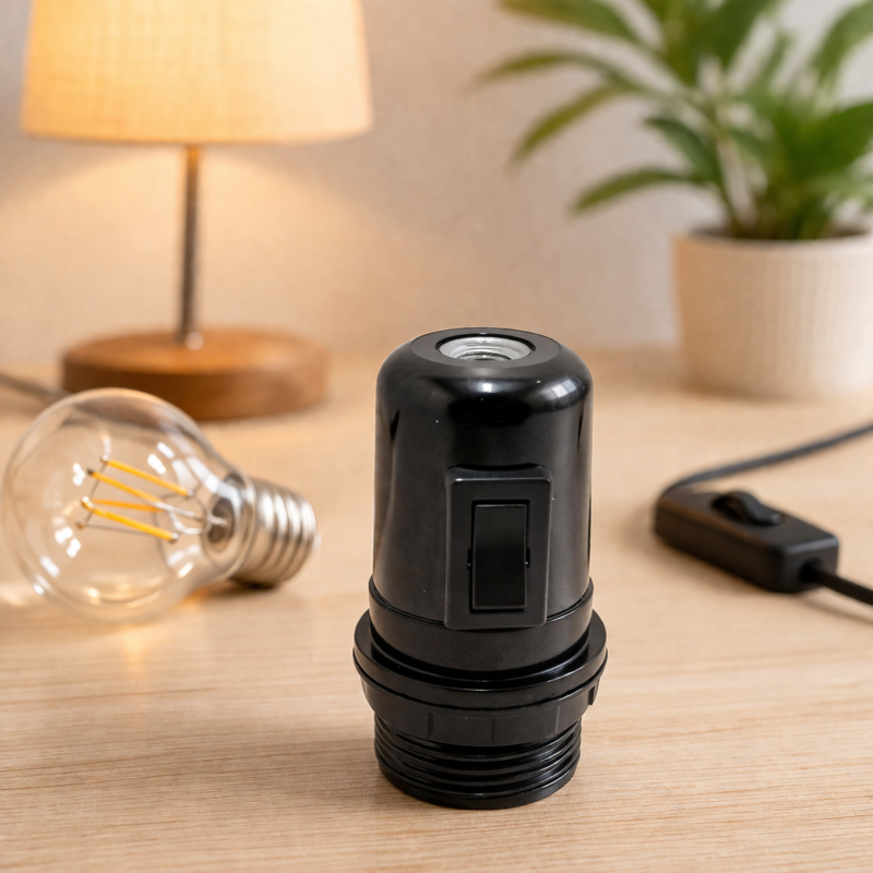 Douille E27 avec interrupteur