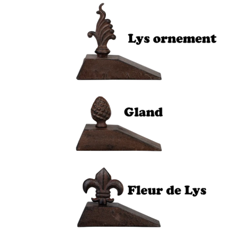 Cale porte Ornement Fonte 